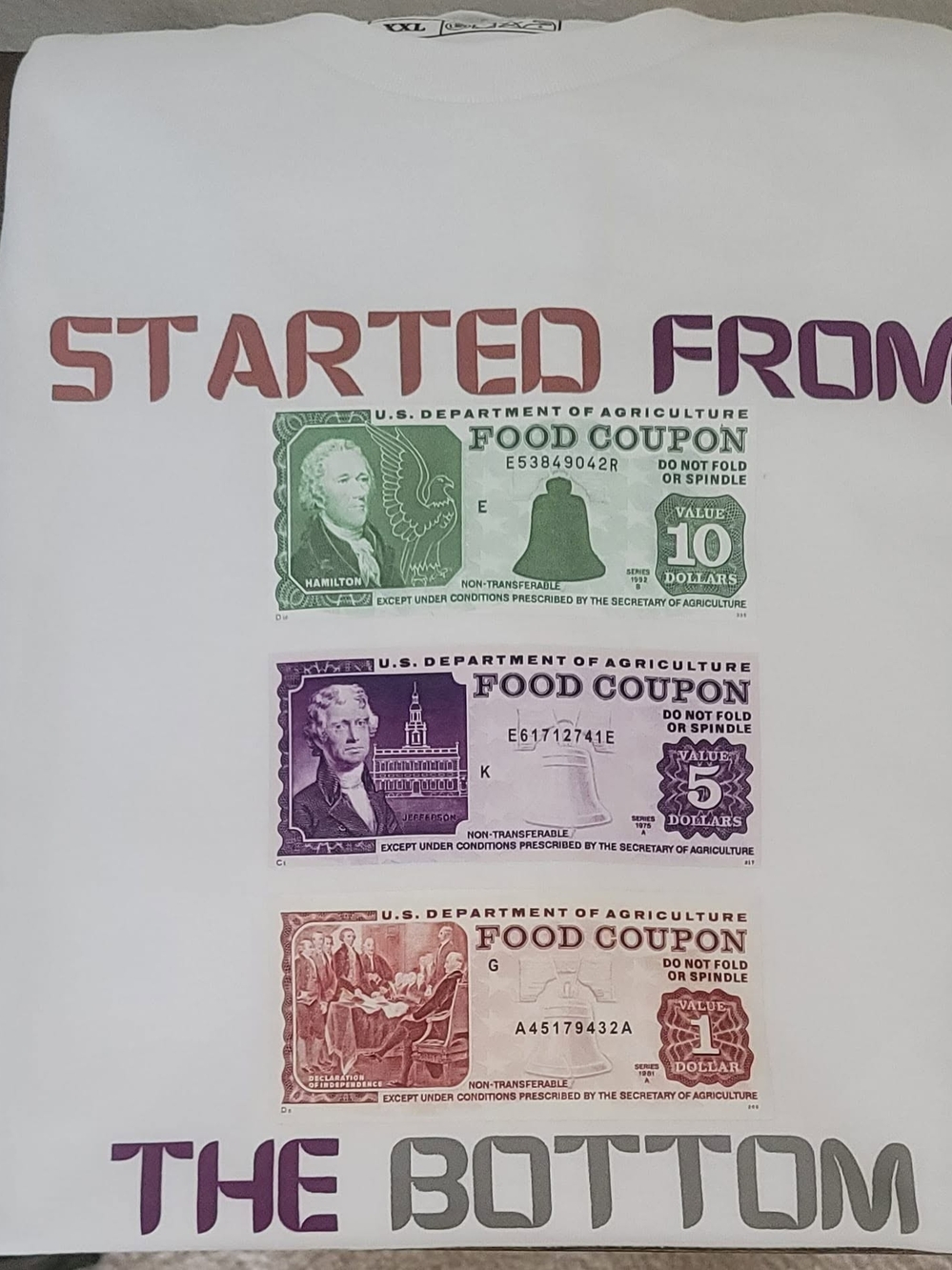 STARTED FROM THE BOTTOM Graphic Tee - White